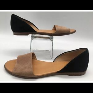 ❗️SOLD❗️J.CREW D'Orsay Flats Peep-Toe Suede Women’s size 6